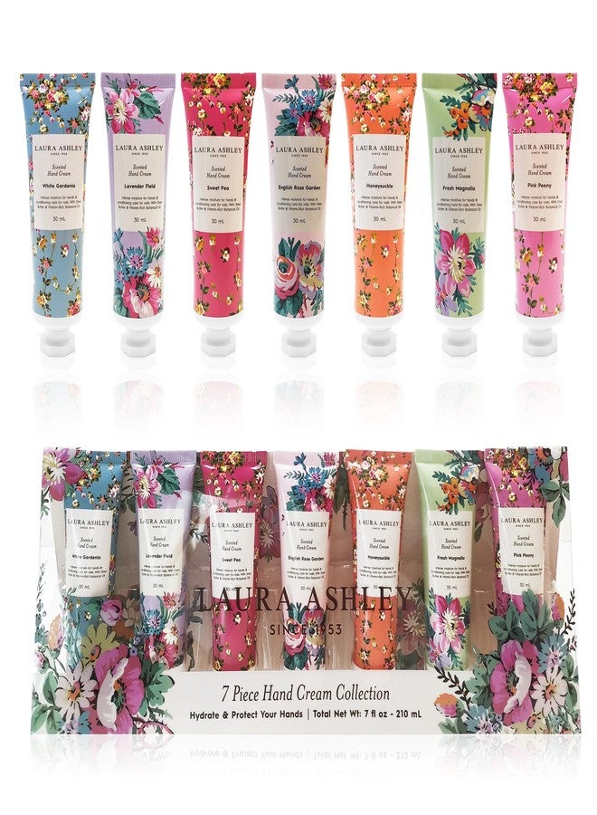 Laura Ashley Hand Cream Gift Set – 7 Piece Travel Size Lotion Collection for Women, Mini Hand Cream for Dry Skin, Moisturizing Hand Lotion with Lavender, Rose, Magnolia & More – 30ml Each - Image 1